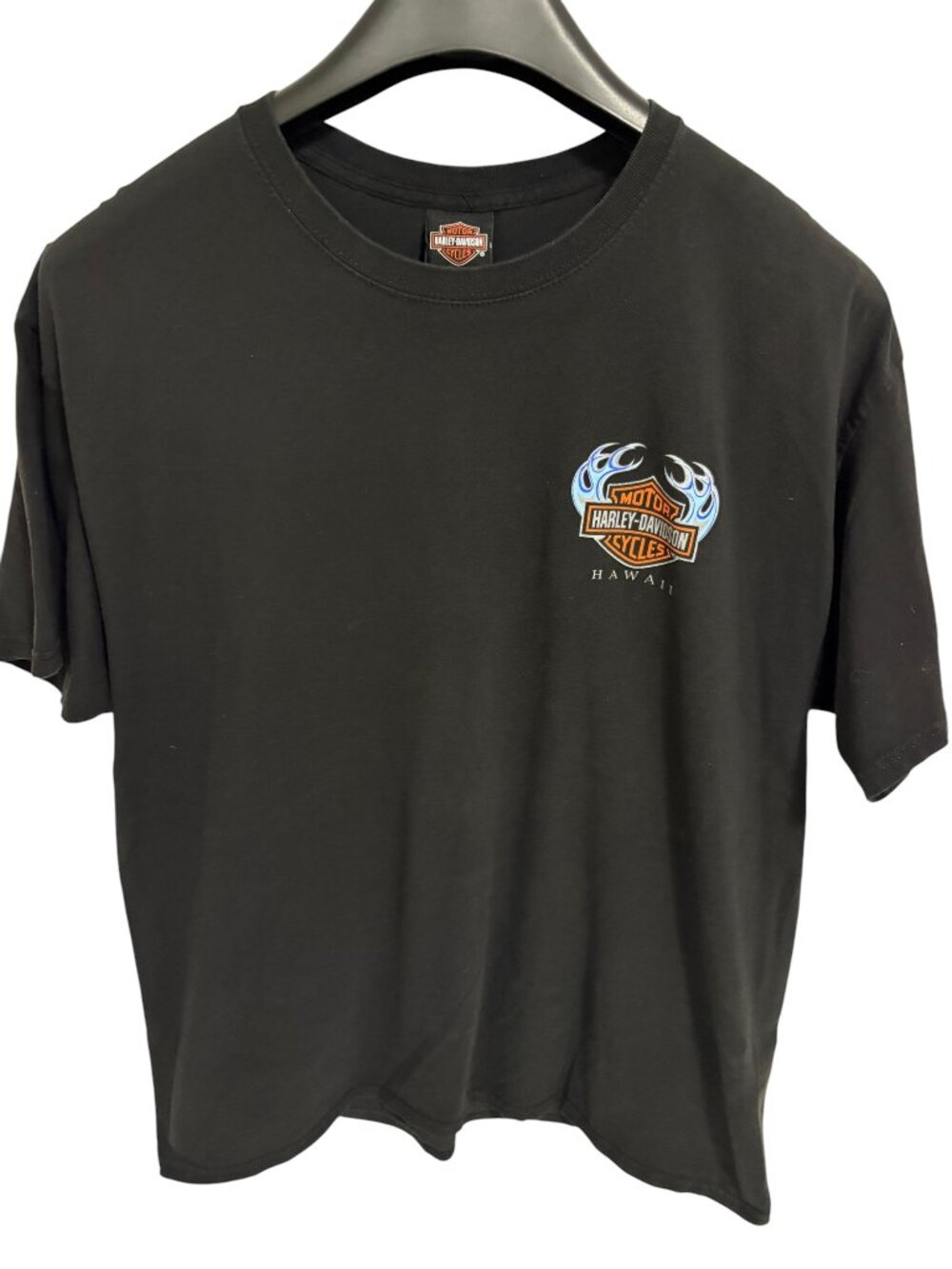 Harley Davidson Honolulu Hawaii Tiki T Shirt Size 2XL Black Logo